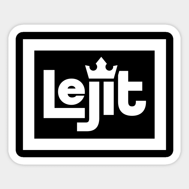 Lejit FB Tee Sticker by LejitDesigns1